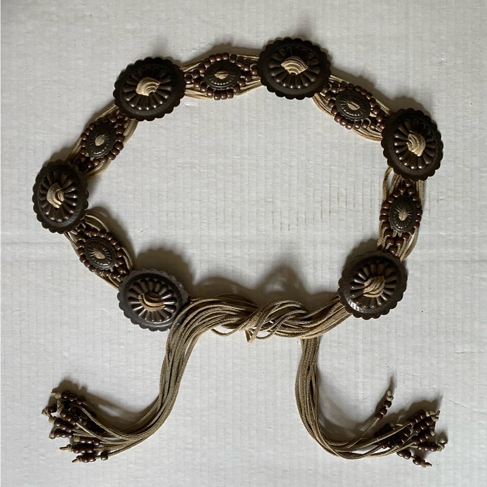 Bohemian Beaded Concho Belt
